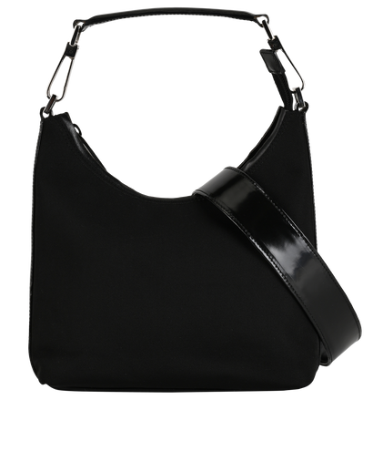 Vintage Jackie Shoulder Bag, &pound;275, Handbags, Black, Leather, Front view